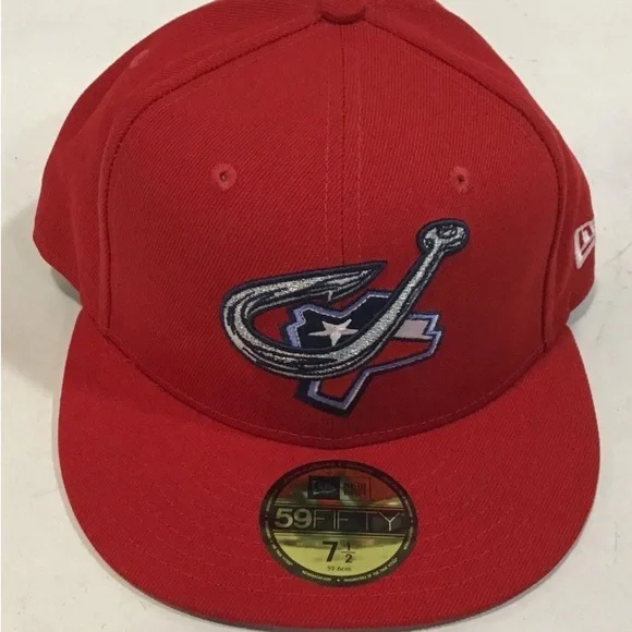 New Era Fitted Hat Corpus Christi Hooks MiLB Cap Texas fish hook size 7 1/2 New - Picture 1 of 6